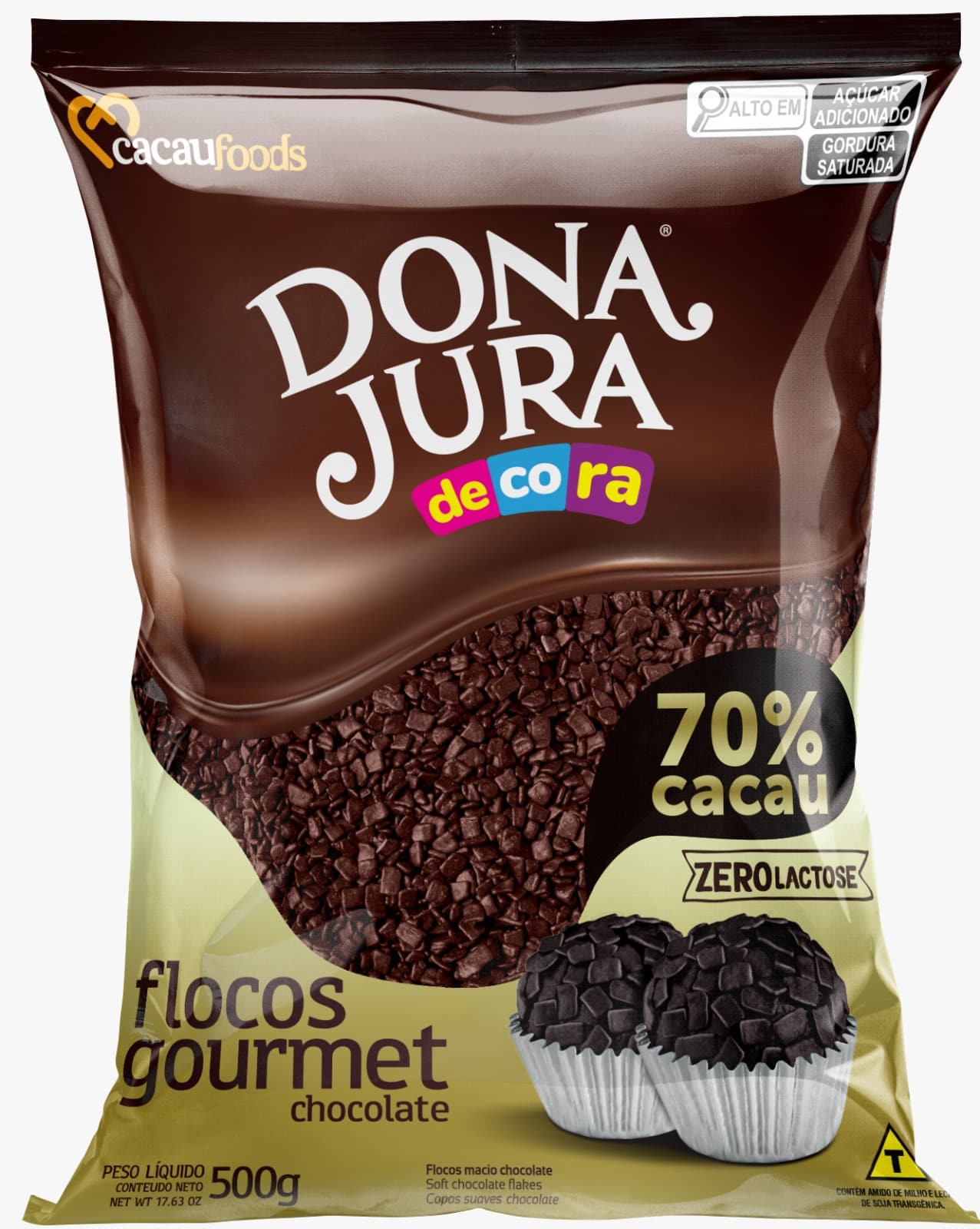 Flocos Piedra Gourmet 70% Cacao 500g