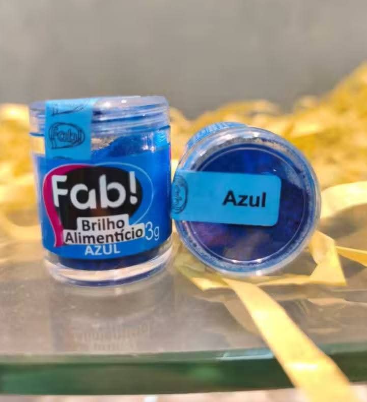 Polvo de Brillantina Fab 3g - Azul
