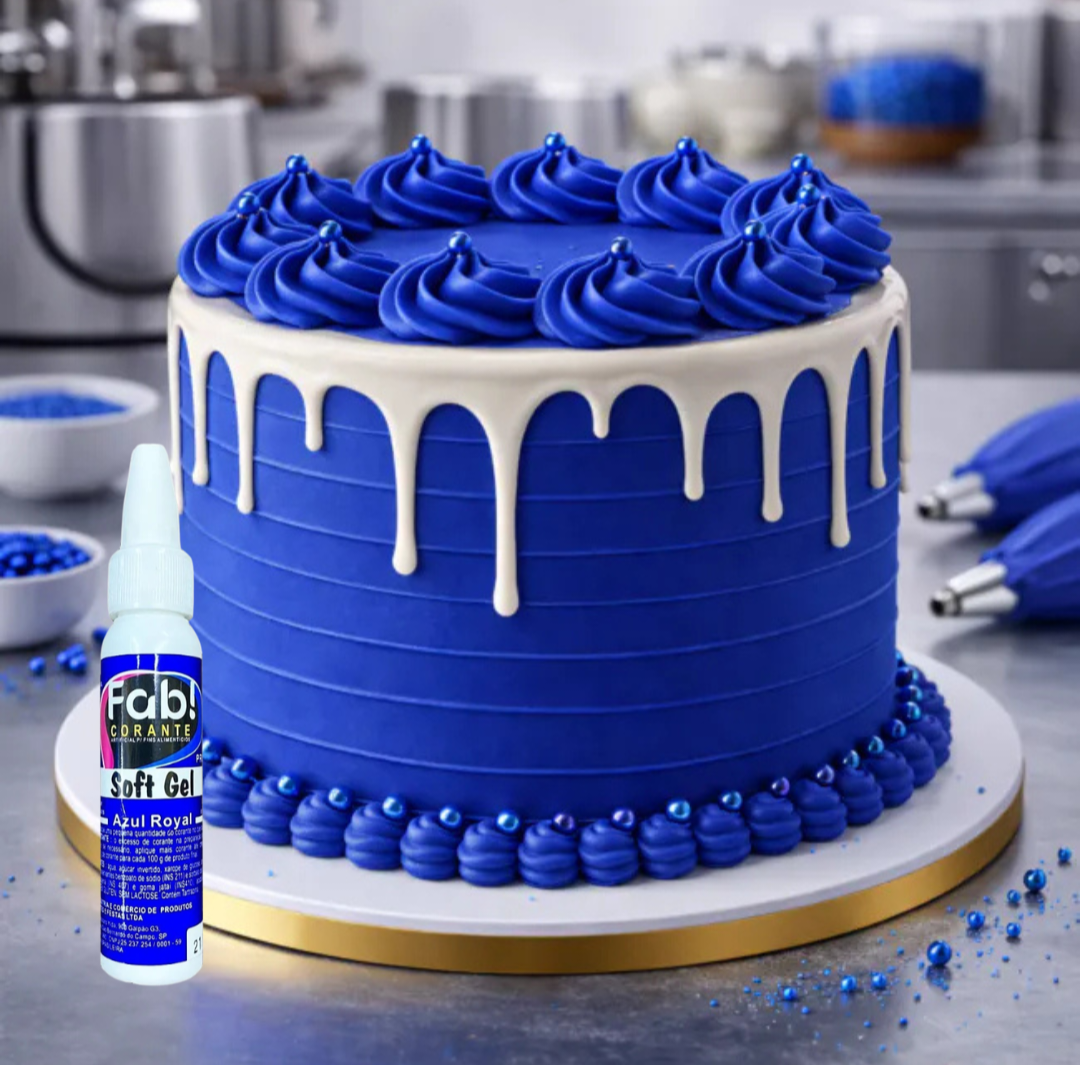 Colorante Fab Soft Gel 25g - Azul Rey