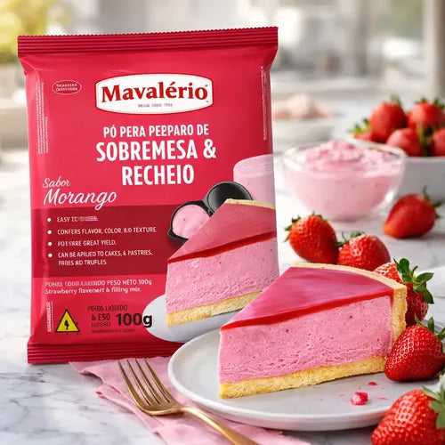 Polvo para Postres y Rellenos 100g - Frutilla