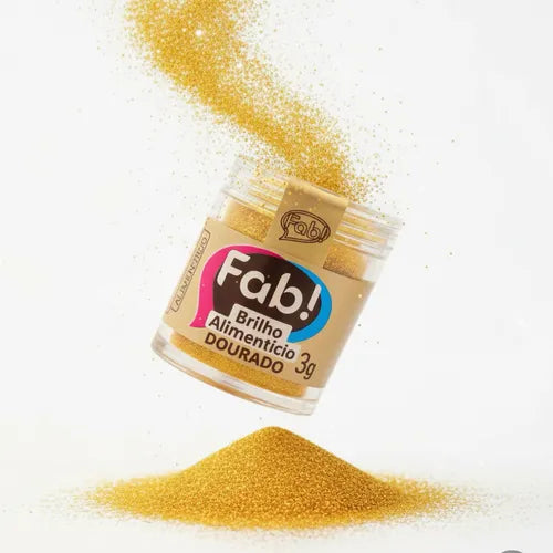 Polvo de Brillantina Fab 3g - Dorado