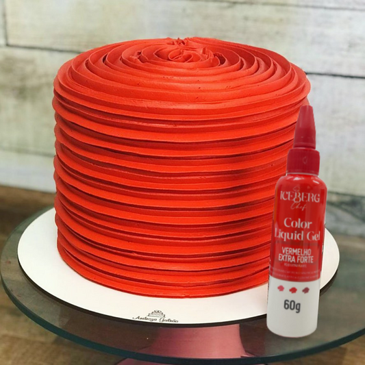 Colorante Liquid gel 60g Rojo Extra Fuerte