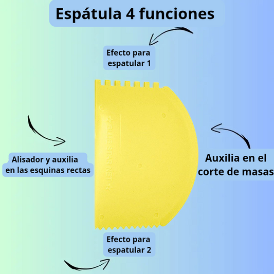 Espátula 4 funciones