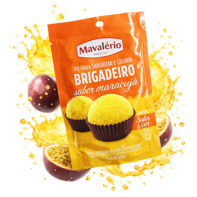 Polvo Saborizante y Colorante para Brigadeiro 45g - Maracuyá