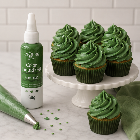 Colorante Liquid Gel 60g - Verde Musgo