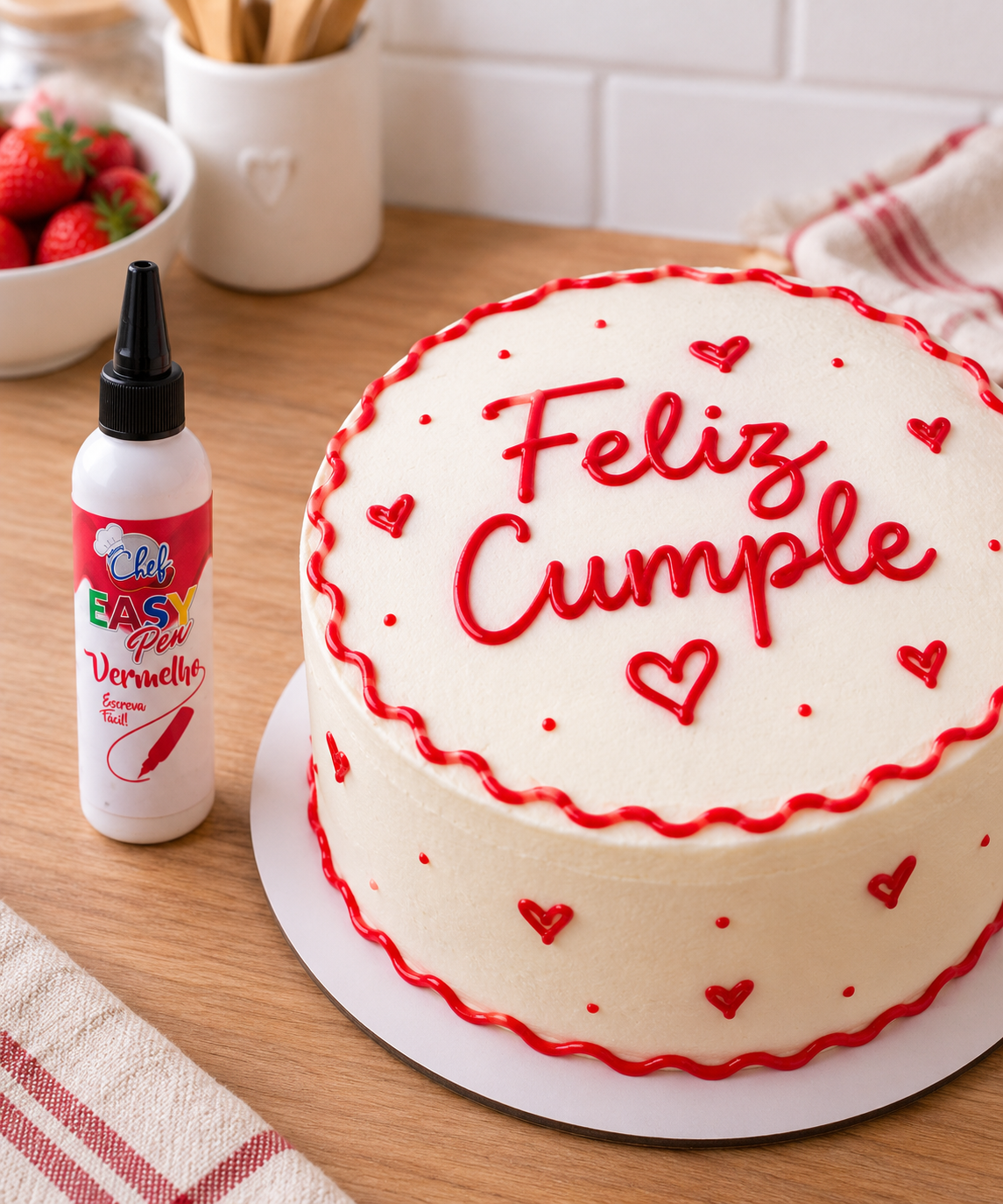 Marcador Comestible Easy Pen ROJO 60g.