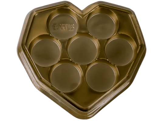 Caja Corazón para Bombones - Dorado