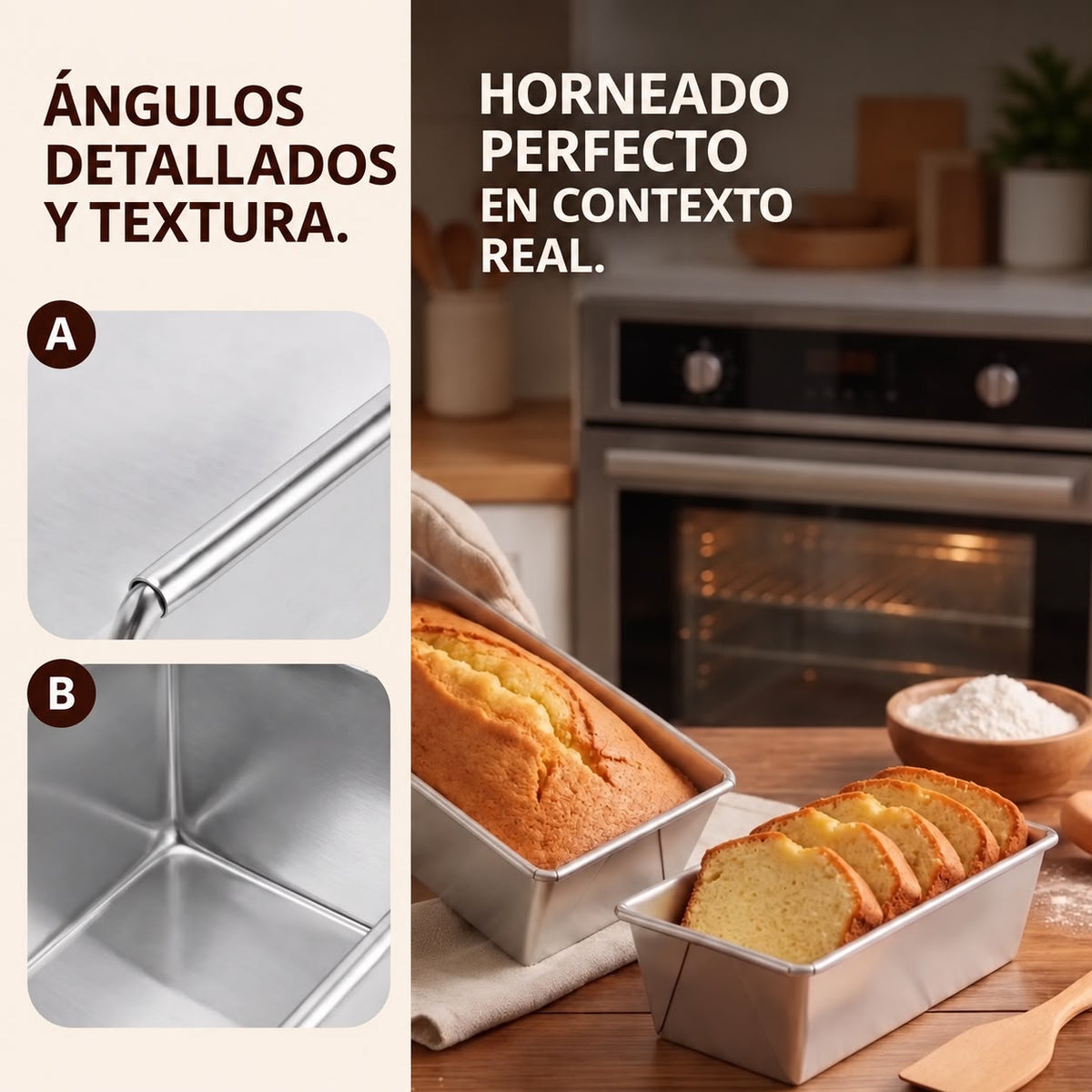 Molde Rectangular de Aluminio 30x10x10cm