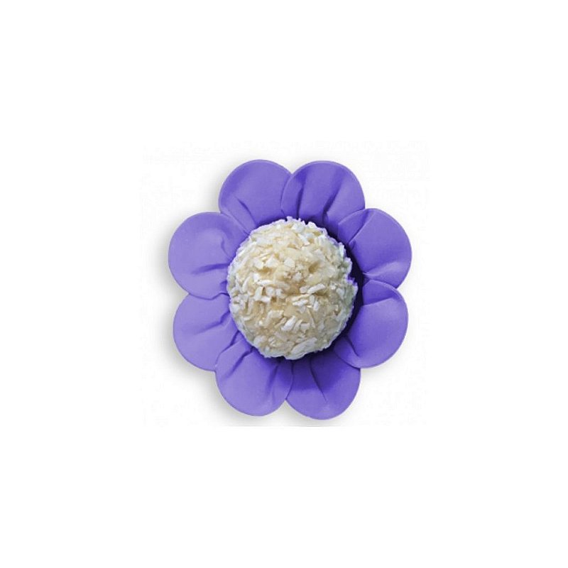 Flores Pirotines para Dulces 50un. Lila