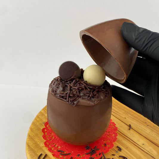 Placa Acetato y Silicona 3D - Huevo Vaso Pascua