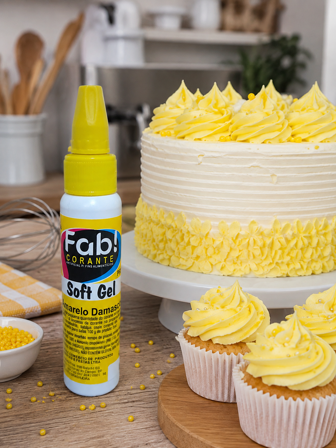 Colorante Fab Soft Gel 25g - Amarillo Damasco