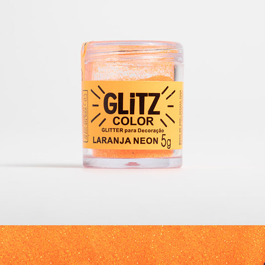 Glitter Brillantina Fab 5g - Naranja Neón