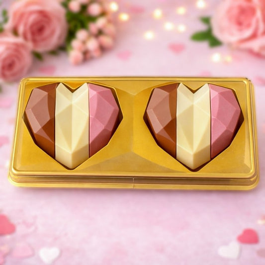 Caja para Corazón 200g - Dorado