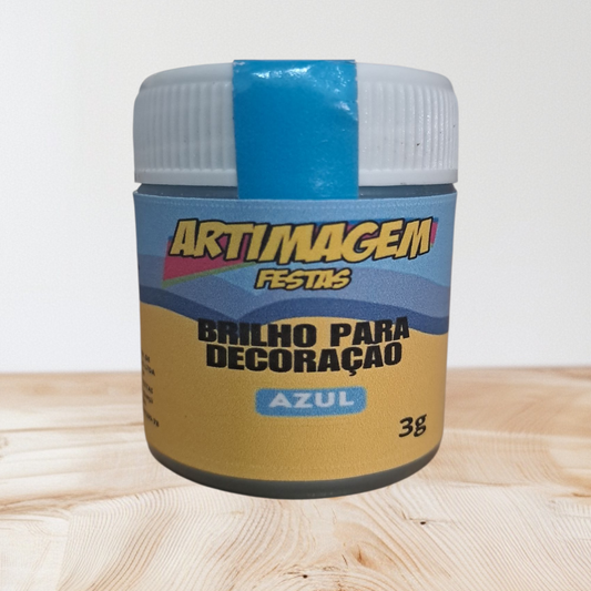 Brillo para decoración 3g - Azul