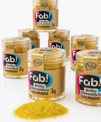 Polvo de Brillantina Fab 3g - Dorado