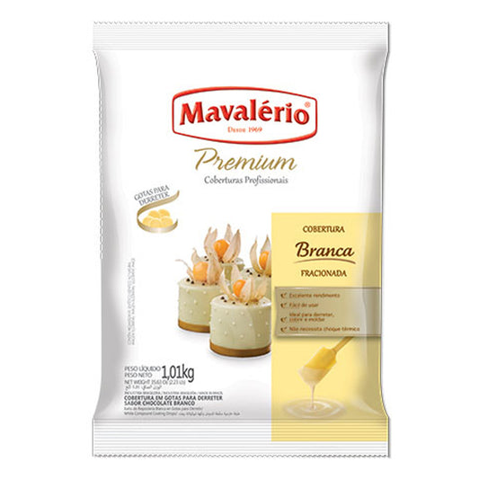 Chocolate Cobertura Mavalério Blanco 1kg