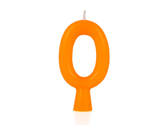 Vela Naranja Neón - N° 0
