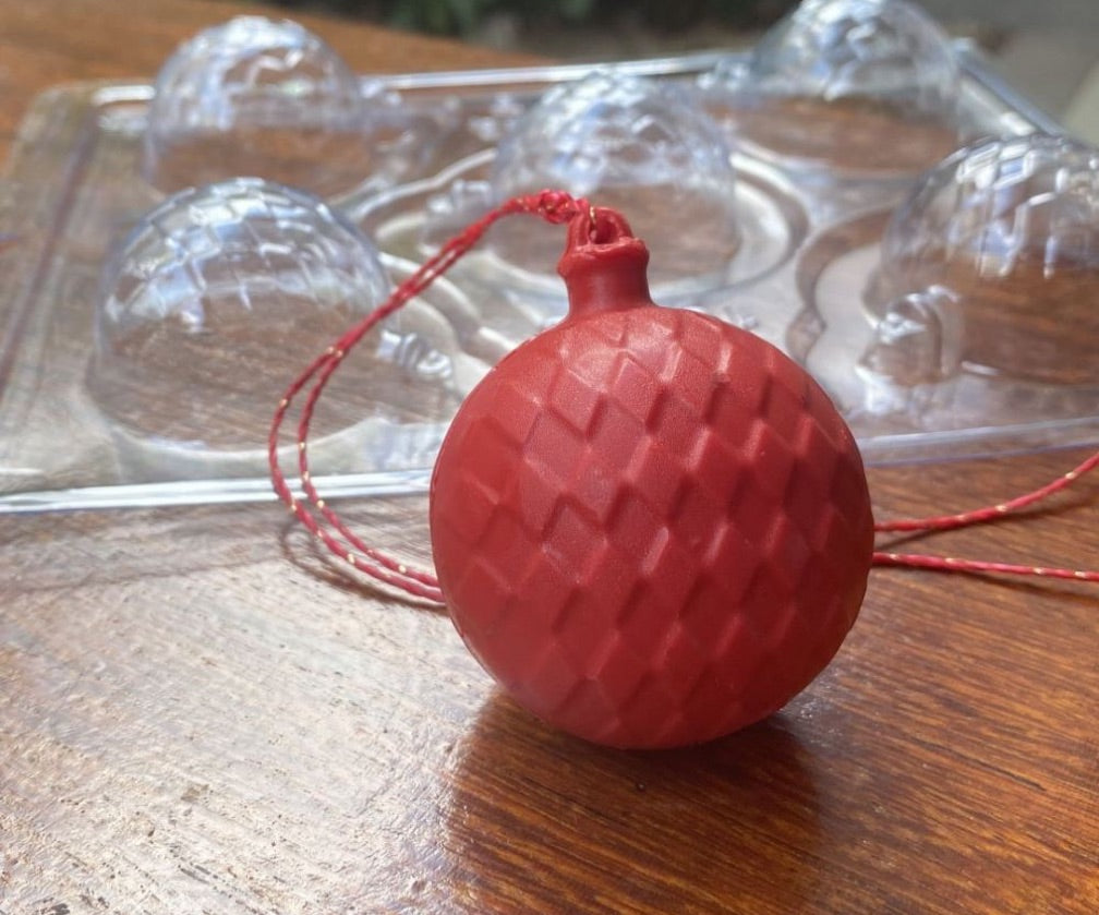 Esfera 3D textura rombos Navidad