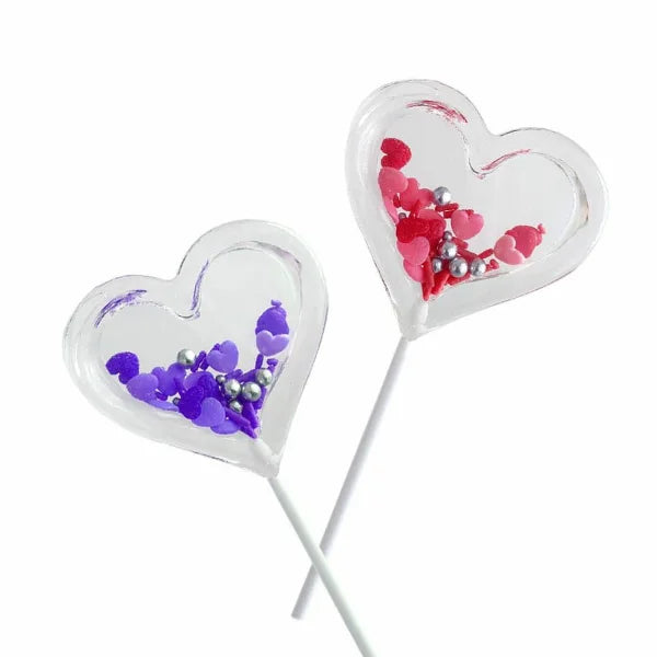 Molde paleta sonajero corazón silicona