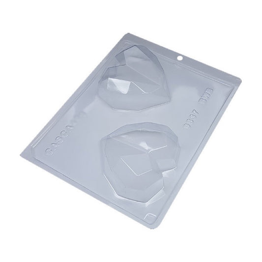 Placa Acetato y Silicona 3D - Corazón Lapidado 200g