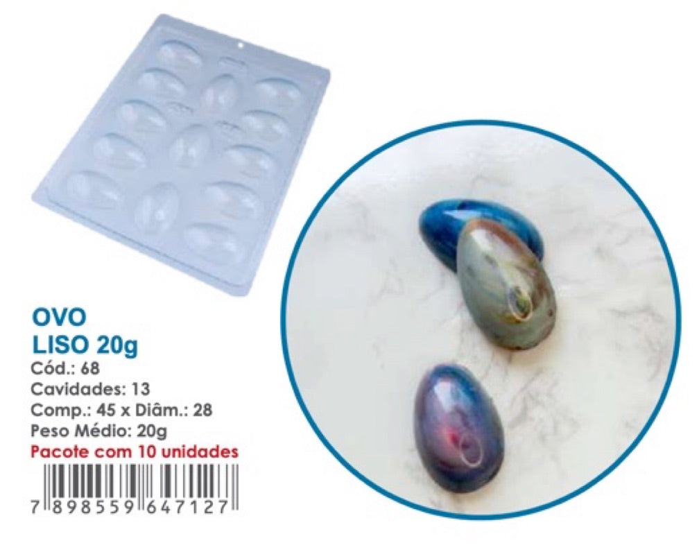 Placa Acetato Simple - Huevo Liso Pascua 20g