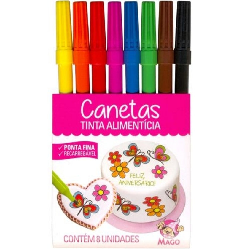 Marcadores Lapicera Mago 8 unidades.