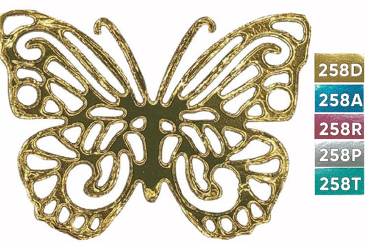 Mariposas Papel Dorado Laminado 5,3cm