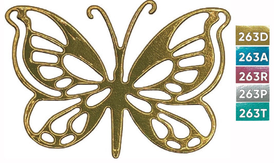 Mariposas Papel Dorado Laminado 5,2cm